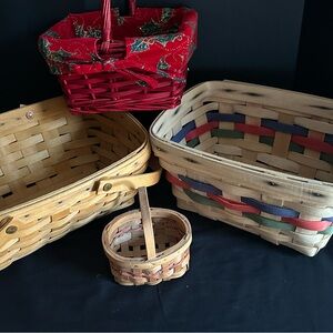 Basket lot of 4